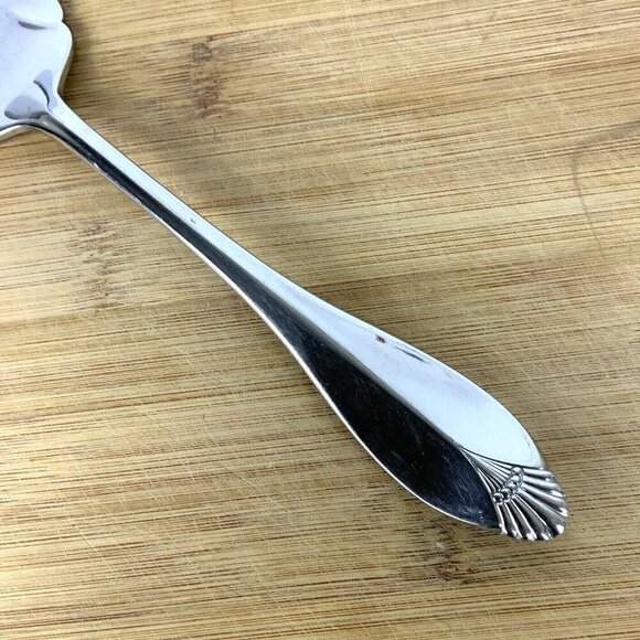 Oneida Heirloom Cube Kingswood Cold Meat Serving Fork Stainless Steel Glossy - Picture 2 of 4